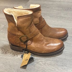 Frye Veronica Shearling & Leather Booties